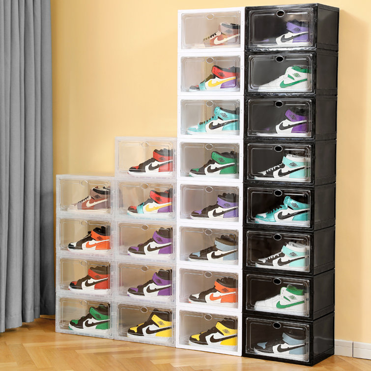 Rebrilliant 4 Pair Stackable Shoe Storage Box - Wayfair Canada